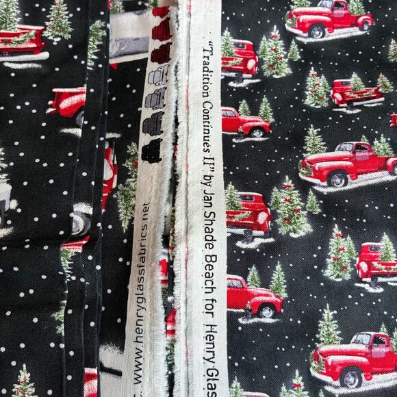 Christmas Quilt fabric lLot Henry Glass and Windham 3 pieces 7+ yards Vintage - Picture 6 of 7